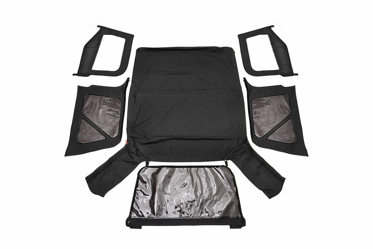 Fits Wrangler TJ 4WD(97-06) Soft Top Replacement Black Half Doors RC85350.35